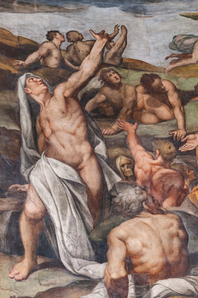 Giudizio universale - Chiesa di San Prospero, Reggio Emilia, dettaglio